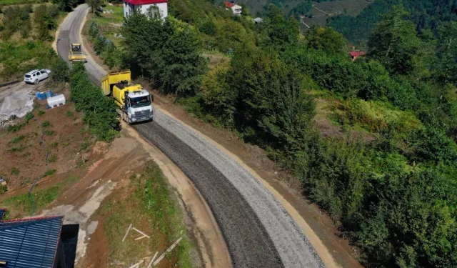Ordu'da yol özlemi asfaltla son buldu