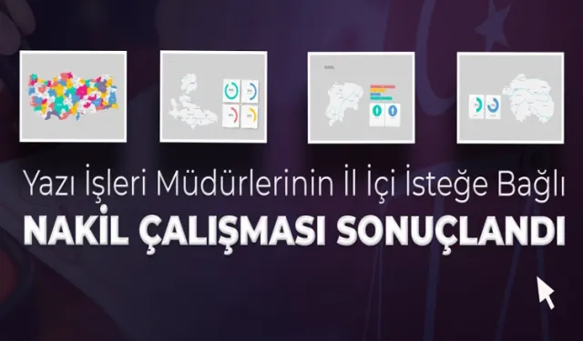 Adalet'te Yazı İşleri Müdürlerinin nakil talepleri sonuçlandı