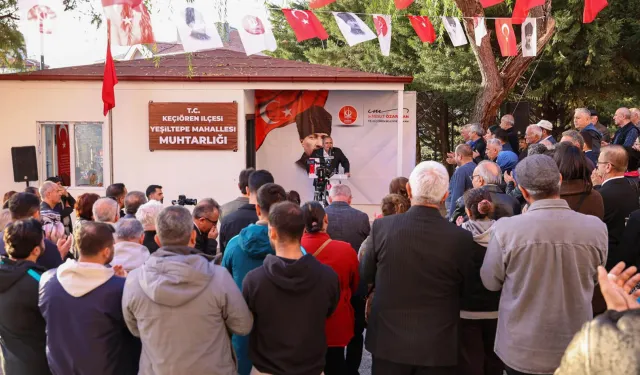 Ankara Keçiören'de Yeşiltepe Mahallesi'ne yeni muhtarlık binası