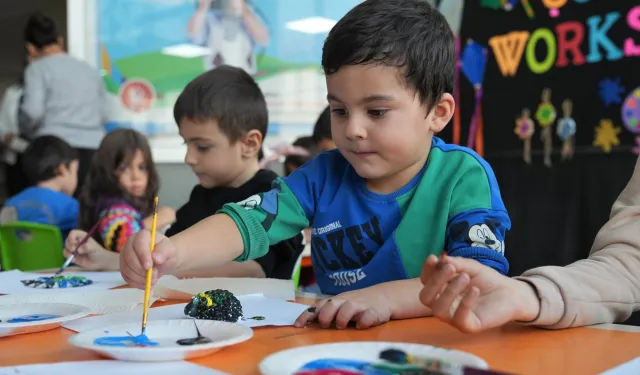 Ankara Keçiörenli çocuklar Workshop ile doyasıya eğlendi