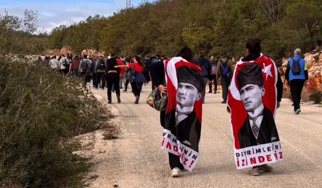Bursa'da Nilüferliler, Mysia Yolları'nda Ata'yı andı