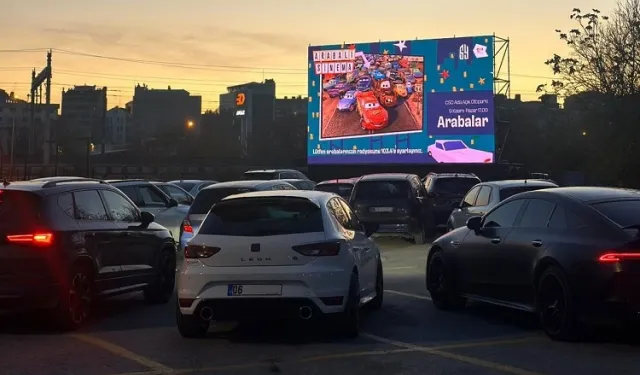 CSO Ada Ankara'da arabalı sinema keyfi