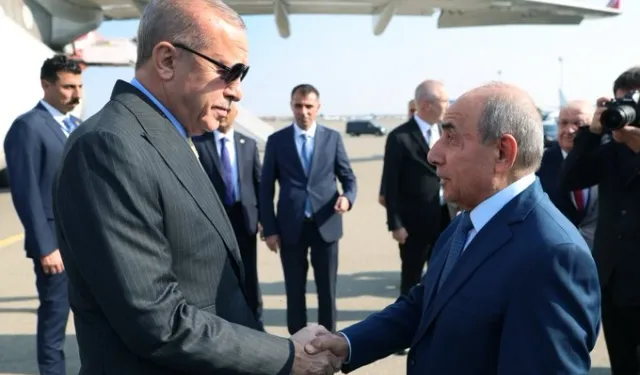 Cumhurbaşkanı Erdoğan Zafer Günü için Bakü'de