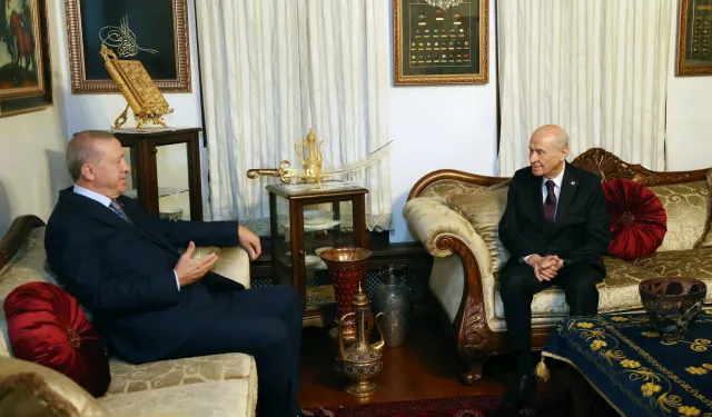 Cumhurbaşkanı Erdoğan'dan Bahçeli'ye ziyaret