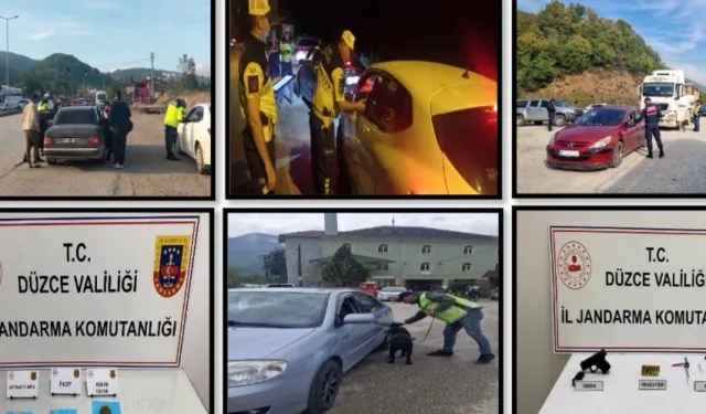Düzce Jandarması'ndan şok uygulama... 29 aranan kişi yakalandı!