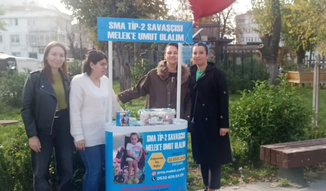 Edirne Keşan'da SMA hastası Melek'e duyarlılık standı