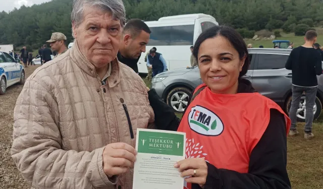 Erdoğan Demir'e TEMA'dan teşekkür belgesi
