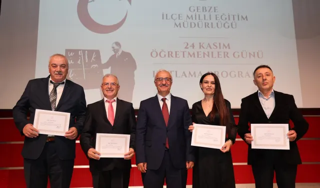 Gebze'de öğretmenler günü coşkusu