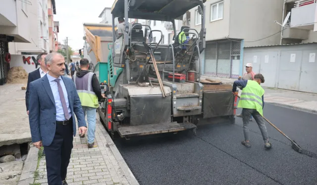 Kocaeli Çayırova'da yollar yenileniyor