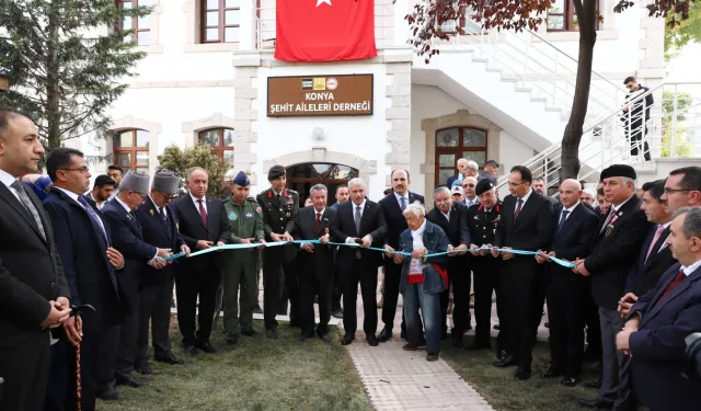 Konya'da yenilenen Şehit Aileleri Derneği binası açıldı
