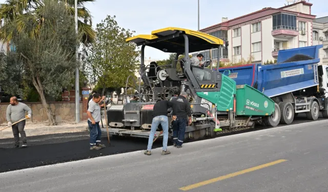 Manisa'da 9 bin ton asfaltla yol konforu arttı