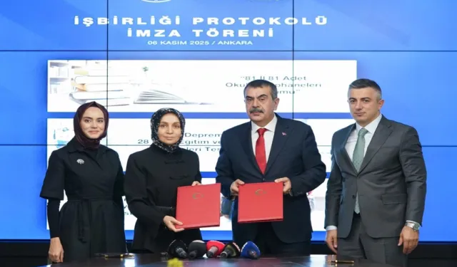 MEB'den okullarda kütüphane kurulumuna ilişkin vakıf iş birliği