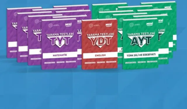 MEBİ YKS tarama testi kitapları yayımlandı