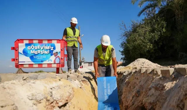 Mersin'de altyapı çalışmaları hız kesmeden sürüyor