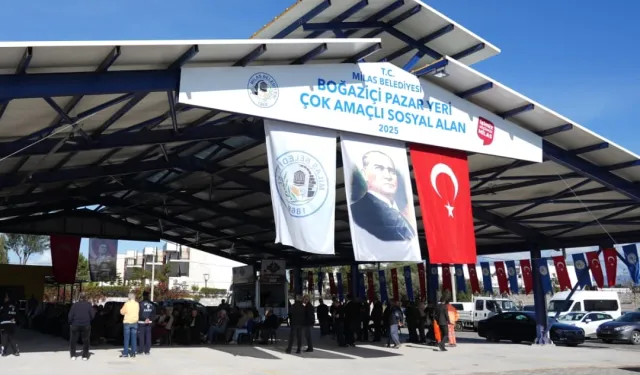 Muğla Boğaziçi'de 'Pazar Yeri ve Sosyal Alan' açıldı