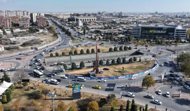 Otogar Kavşağı'nda düzenleme çalışması başladı