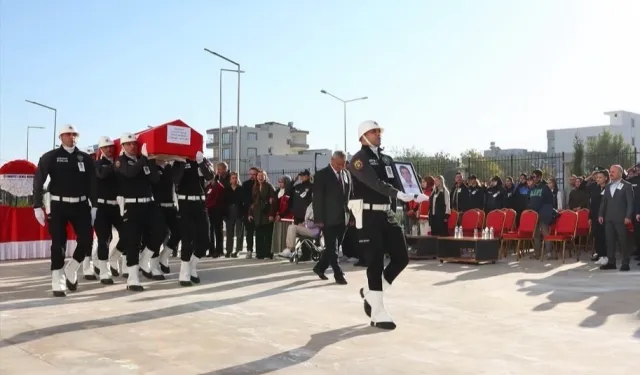Polis memuru Askar için Adıyaman'da hüzünlü tören