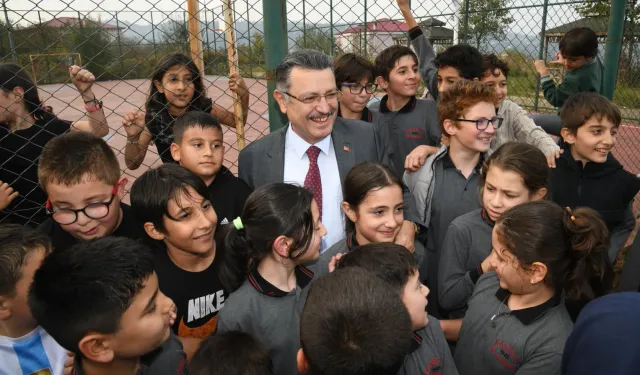 Trabzon Yomra'da öğrencilere oyun sahası müjdesi