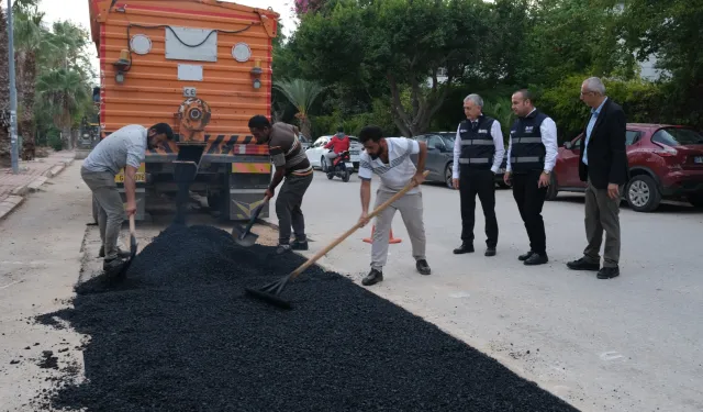 Antalya'da altyapı sonrası asfalt seferberliği