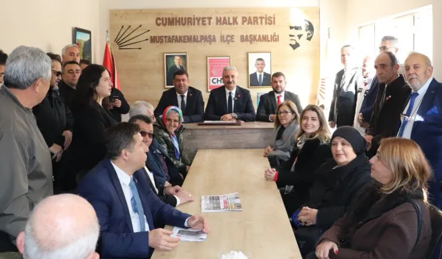 CHP Bursa'dan Mustafakemalpaşa'da saha çalışması