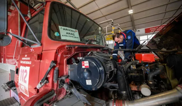 İzmir Büyükşehir'den itfaiye araçlarına güçlü lojistik destek