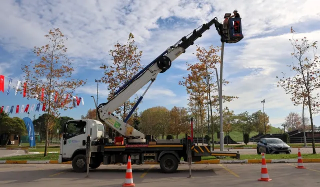 İzmit Sekapark'ta akıllı aydınlatma sistemi devrede
