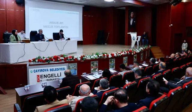 Kocaeli Çayırova'da yılın son meclis toplantısı yapıldı