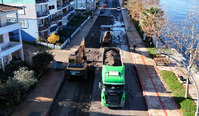 Kocaeli Gölcük Halıdere Sahil Caddesi'ne kapsamlı yenileme