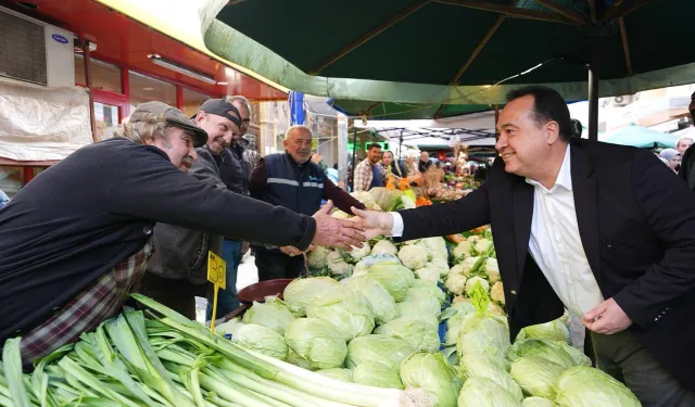 Manisa Büyükşehir'den Karaköy Pazarı ziyareti