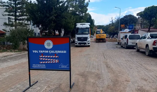 Muğla'dan Datça'nın yolları etap etap yenileniyor