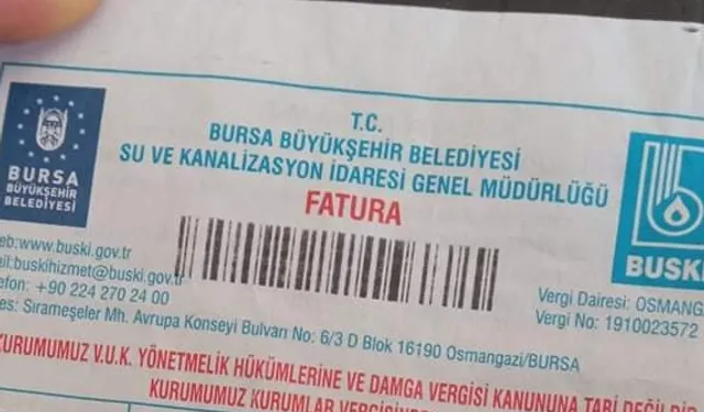Bursa'da su faturalarındaki artışı nedenine BUSKİ'den açıklama