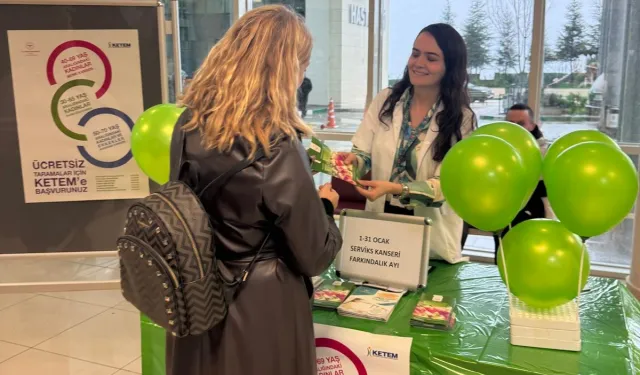 Mudanya İlçe Sağlık'tan serviks kanseri için farkındalık standı