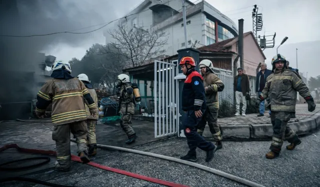İzmir Bornova'daki fabrika yangını söndürüldü