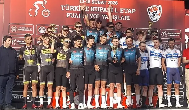 Konyalı bisikletçiler 'Puanlı Yol'da ikinci oldular