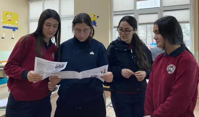 Sinop'ta öğrencilerden Ramazan Gazetesi