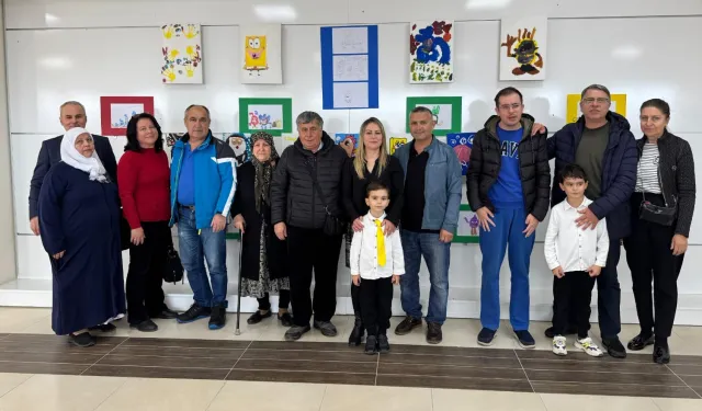 Küçük ressam Yağız Baladur'dan muhteşem sergi