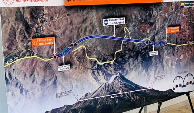 Çamlıbel Tüneli'nde çalışmalar başladı: Tokat ve Sivas'ta dev yatırım için ilk adım