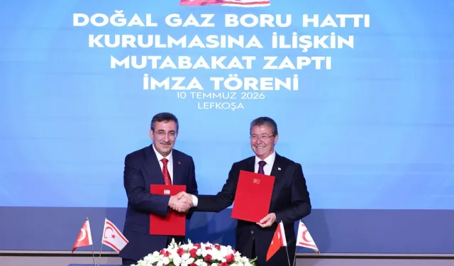 Türkiye ve KKTC Arasında Doğal Gaz Boru Hattı İçin Tarihi İmza