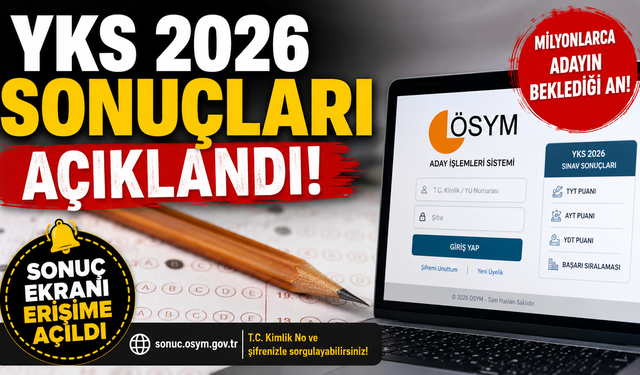 YKS 2026 Sonuçları Açıklandı!