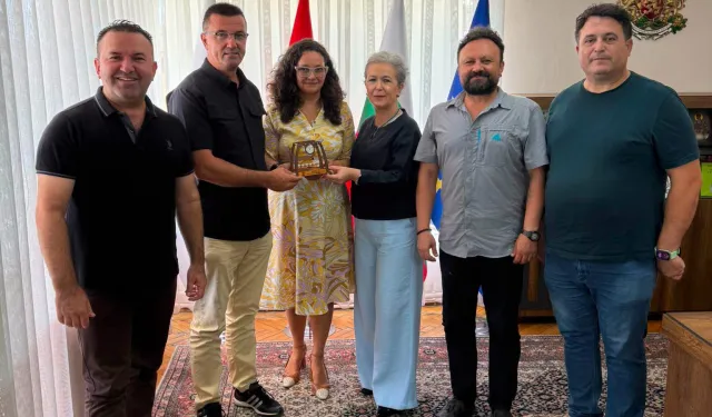 Edirneli gazetecilerden Bulgaristan Konsolosuna ziyaret
