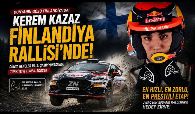 Kerem Kazaz Finlandiya Rallisi'nde Mücadele Edecek