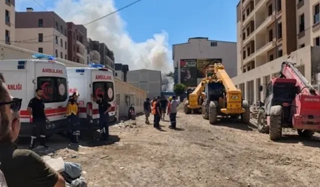 Malatya'da konteyner kent alevlere teslim oldu
