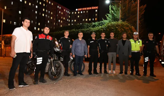 Elazığ'da üniversite ve öğrenci yurtları çevresinde güvenlik uygulaması