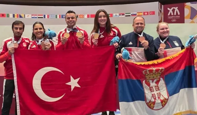 Jandarma sporcularından Akdeniz Oyunları'nda altın madalya