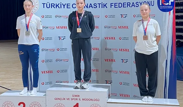 Konya'nın cimnastikteki gururu Liva Nur Yalçın Türkiye Şampiyonu