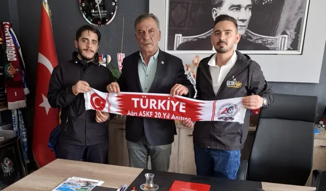 UltraAğrı Taraftar Grubu'ndan Ağrı ASKF'ye ziyaret