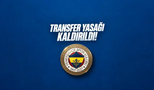 Fenerbahçe'nin transfer yasağı kaldırıldı: FIFA'dan resmi işlem tamamlandı