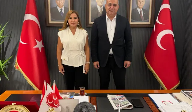 MHP Adana İl Başkanı Hakan Yıldırım'a Dr. Demet Çardak'tan ziyaret