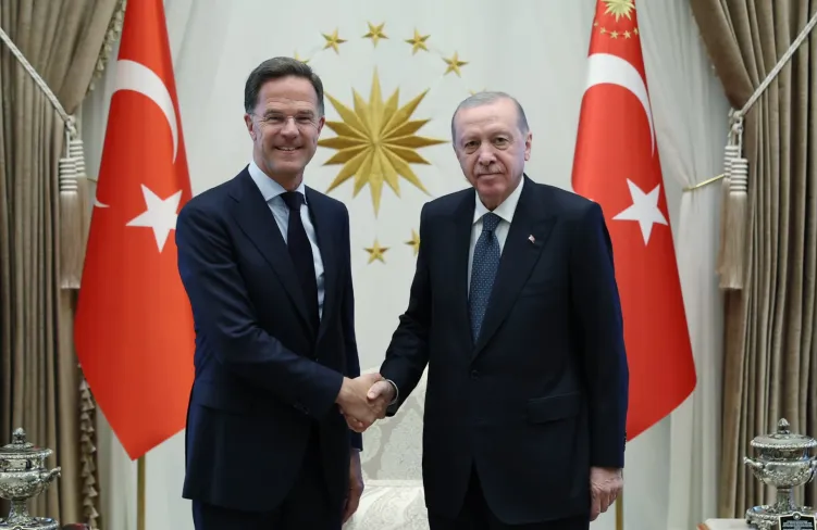 Erdoğan, NATO Genel Sekreteri Rutte ile Külliye'de görüştü