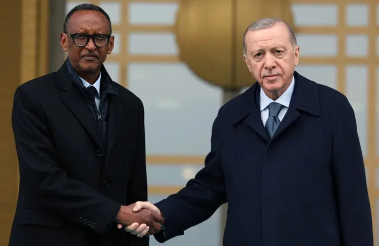 Cumhurbaşkanı Erdoğan ile Kagame ile görüştü
